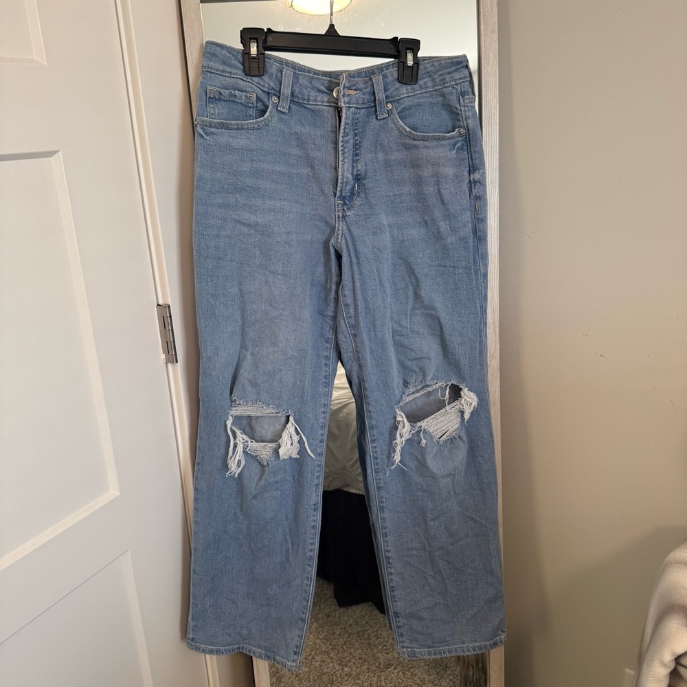 OG Loose Distressed Light Blue Jeans